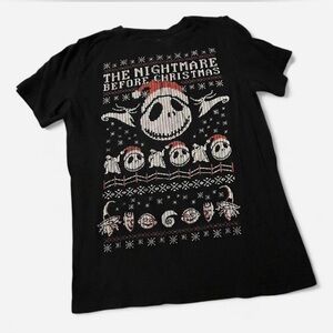 GAPKids Black Nightmare Before Christmas T-Shirt, Ugly Sweater Style, Y-XXL, GUC